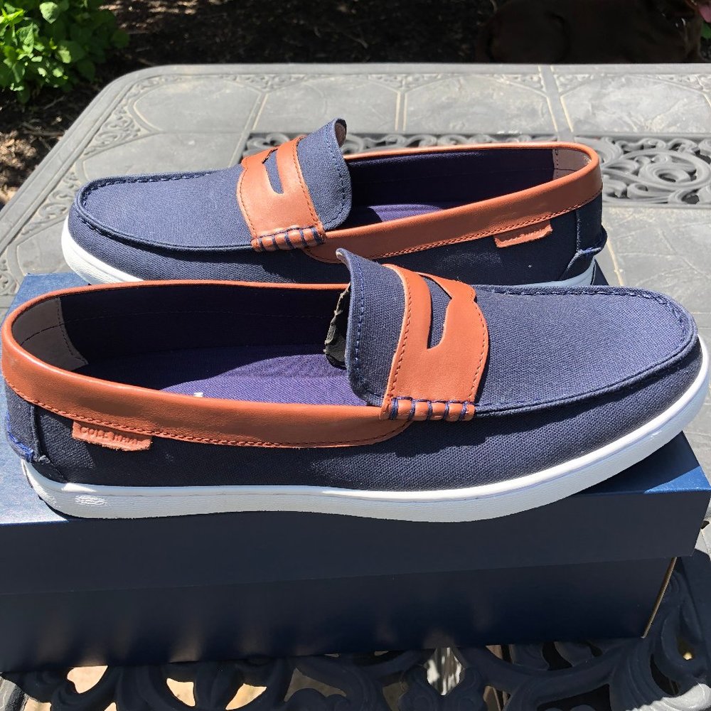 New Cole Haan Nantucket Loafer II in Blue Blazer - Picture 4 of 9